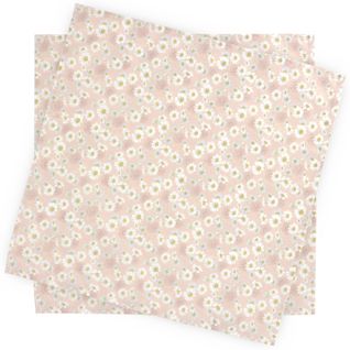 Set De Table Enduit 45x45 Cm Aster Rose Poudré