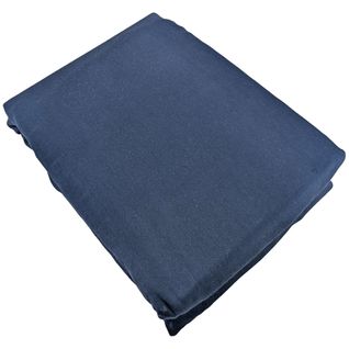 Parure De Lit 240x220 Cm Satin De Coton Sapri Bleu Indigo 3 Pièces