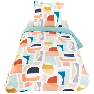 Parure De Lit 140x200 Cm Mixte Colors Bleu