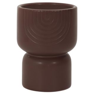Bougie Parfumée Pot Céramique Sahana Marron Brume Des Bois