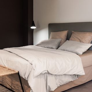 Drap Plat 270x290 Cm Pur Coton Collection Palace Beige Naturel