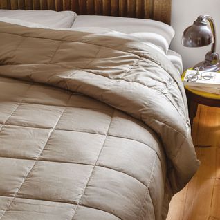 Dessus De Lit Polyester Microfibre 220x240 Cm Lazy Vert Argile