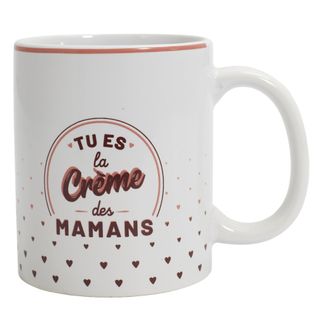 Mug En Céramique 33 Cl Collection Maly Modèle Pour Les Mamans Blanc