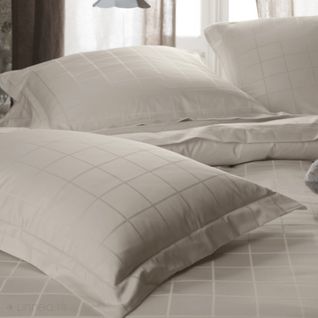 Drap Housse Concerto Satin De Coton 200x200 Cm Bonnet 40 Cm Uni Beige Lin