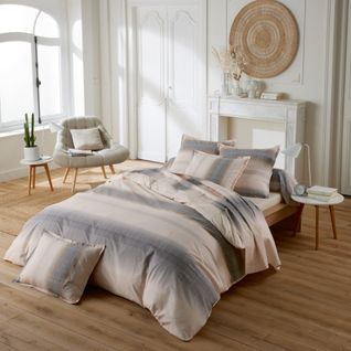 Taie De Traversin 200x43 Cm Percale Coton Esteban Beige