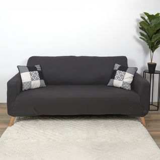 Housse Extensible De Canapé 170x250 Cm Sofa En Polyester Gris