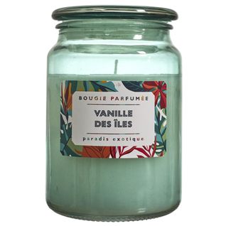 Bougie Parfumée 72 H Paradis Exotique à La Cire De Paraffine Senteur Vanille Des Îles