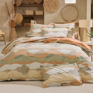 Taie De Traversin 240x43 Cm Percale De Coton Land Craie Multicolore