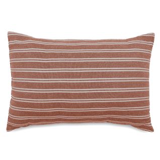Coussin De Plage Coton Lavé 20x30 Cm Lili Foutas Marron Terre Cuite