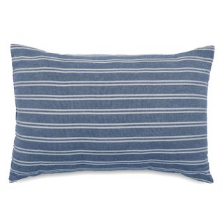 Coussin De Plage Coton Lavé 20x30 Cm Lili Foutas Bleu Marine