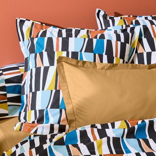 Taie D'oreiller 65x65 Cm Pur Coton Pietro Multicolore