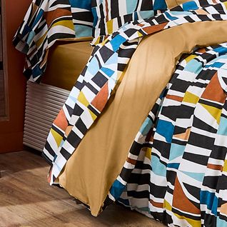 Drap Plat 240x310 Cm Pur Coton Pietro Multicolore