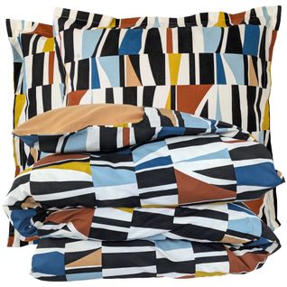 Parure De Lit 260x240 Cm 65x65 Cm Pur Coton Pietro Multicolore 3 Pièces