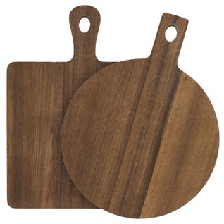 Lot De 2 Planches De Présentation En Bois En Acacia Collection Ebene Marron