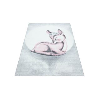 Tapis Pour Chambre D'enfant Rose Rectangle Bamba Rose 120x170