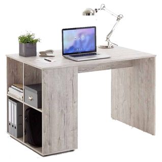 Bureau et Étagère Design "trent" 117cm Chêne Sable