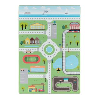 Tapis Chambre Bébé Et Enfant Road Vert 200x290