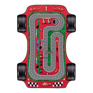 Tapis De Jeu Pour Garçon Car Rouge 80x120