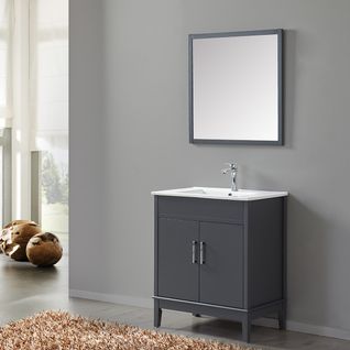 Ensemble De Salle De Bain Gri 75 Cm