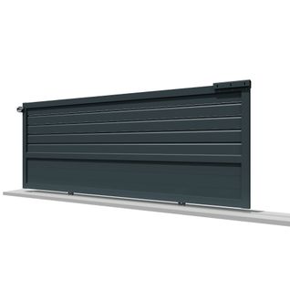 Portail Coulissant Mixte Gris Anthracite L 4000 X H 1863.6 Mm Motorisé