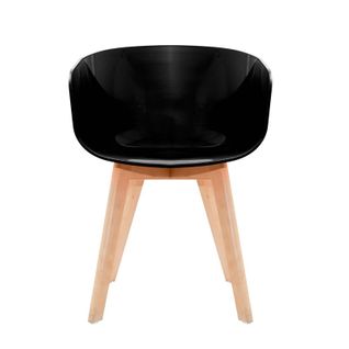 Fauteuil Avec Pieds En Bois De Hêtre Modèle Spirit Noir De Mac Andrews