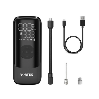 Vortex- Air Saver - Compresseur D'air Portatif - Powerbank Intégrée - Lampe Torche LED - 150 Psi