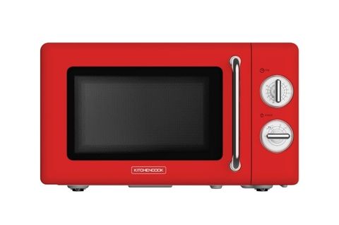 Kmo20 Retro Red - Micro-ondes 20l Rétro - 700w - Commandes Mécaniques