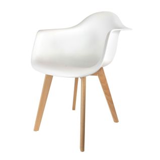 Fauteuil Scandinave Enfant - H. 54 Cm - Blanc
