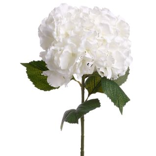 Tige Artificielle D'hortensia - H. 83 Cm - Blanc