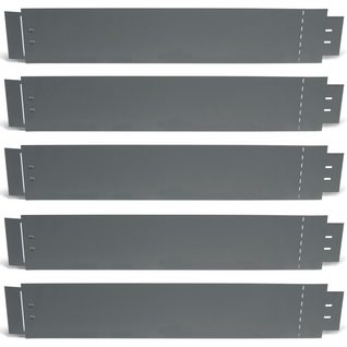 Bordurette De Jardin X5 Acier Gris Anthracite Flexible L. 5 X H. 0.14 M