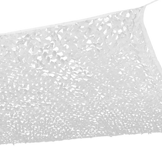Voile D'ombrage Rectangulaire Design Ombrière Camouflage 4x6 M Blanc
