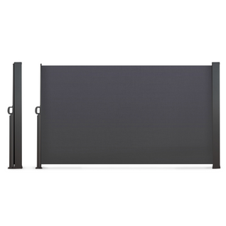 Paravent Extérieur Rétractable 180 X 500 Cm Gris Anthracite Store Latéral