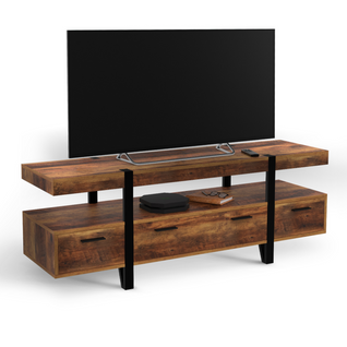 Meuble TV 140 Cm Austria Avec Tiroirs Bois Pieds Épingle