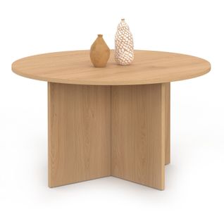Table Basse Ronde Marthe 70 Cm Bois Façon Hêtre