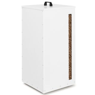 Réservoir à Granulés 45 Kg Blanc Rangement à Pellets 36 X 36 X 76 Cm