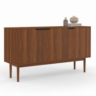 Buffet Vintage 140 Cm Viggo 3 Portes Effet Noyer