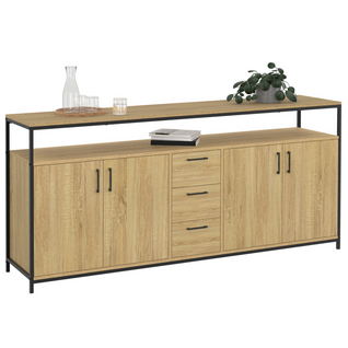 Buffet 180 Cm Detroit XXL 4 Portes Et Tiroirs Design Industriel