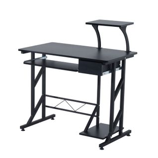 Bureau Informatique Design Mdf Noir