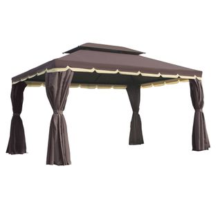 Pavillon De Jardin 3,9l X 2,9l X 2,8h M Chocolat