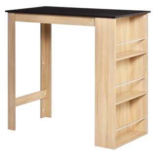 Table De Bar Avec Rangement 3 Étagères