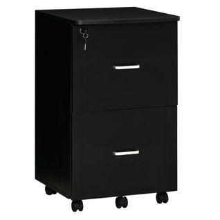 Caisson De Bureau 2 Tiroirs Verrouillables Panneaux Mdf