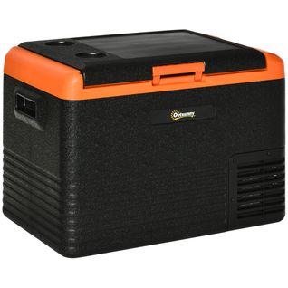 Glacière Congélateur Portable À Compression 40l - Orange Noir