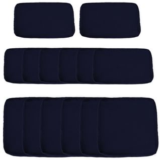 Lot De 14 Housses Rechange Coussins Salon De Jardin Polyester