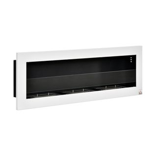 Cheminée Bioéthanol Murale Design Bauhaus 3 Brûleurs Acier Dépoli
