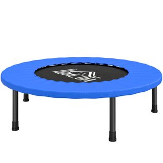 Mini Trampoline De Fitness Dia. 81cm Max. 100kg Noir Bleu