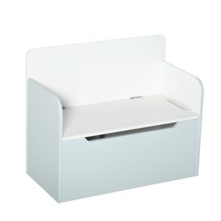 Coffre à Jouets Banc 2 En 1 Dim. 60l X 30l X 50h Cm Mdf Bleu Clair