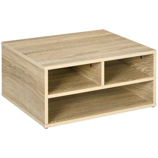 Organiseur De Bureau 3 Compartiments Panneaux Aspect Bois