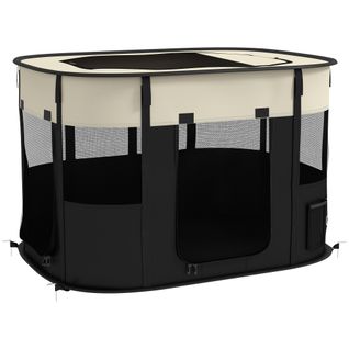 Parc Pour Chien Pliable Dim. 94l X 74l X 60h Cm Tissu Oxford