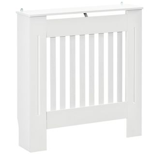 Cache-radiateur - Lattes Verticales - Dim. 78l X 19l X 81h Cm - Blanc