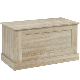 Coffre De Rangement - Coffre à Jouets En Bois 80 X 40 X 45 Cm, Bois Naturel